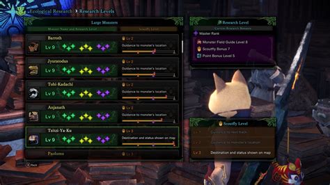 mhw research level